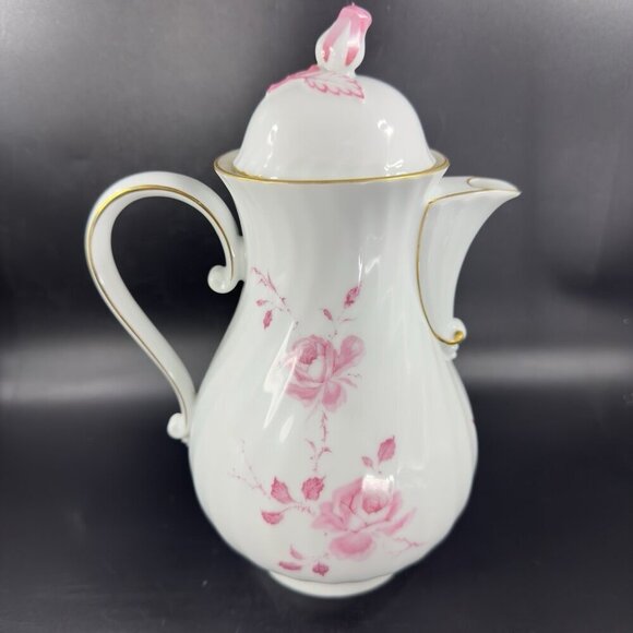 AK Kaiser Porcelain Teapot Rokokoform Dubarry Germany Rose Bud Carafe Mirabell - Picture 16 of 16
